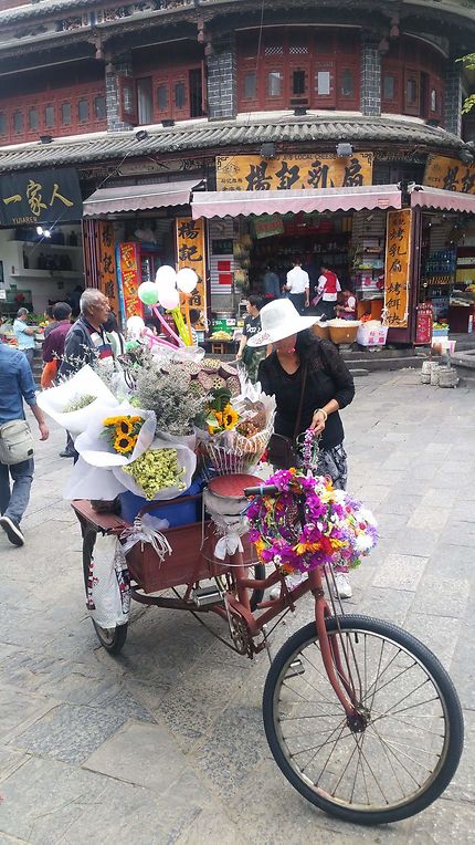 Vélo de fleurs