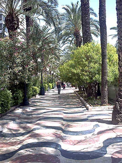 La promenade d'Alicante