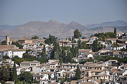 Quartier de l'Albaicin depuis l'Alhambra