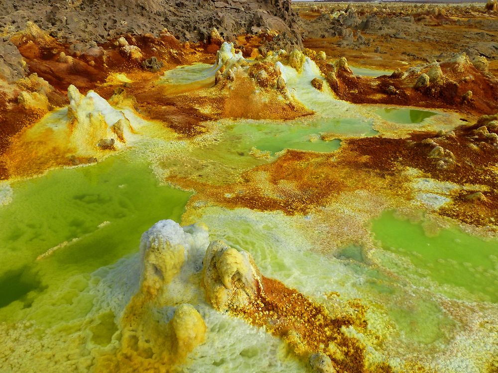 Site de dallol acide sulfurique