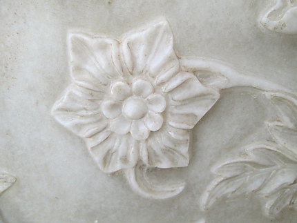Fleur en marbre