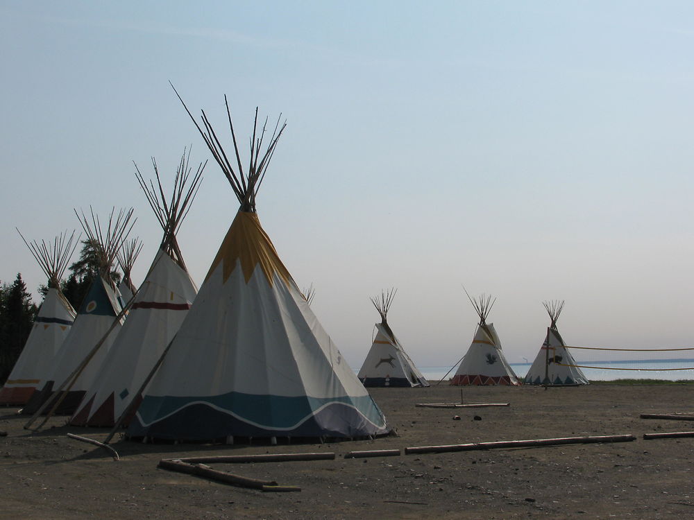 Tentes indiennes à Gesgapegiag