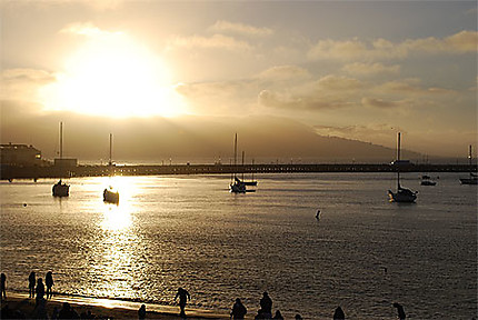 La baie de San Francisco au coucher du soleil