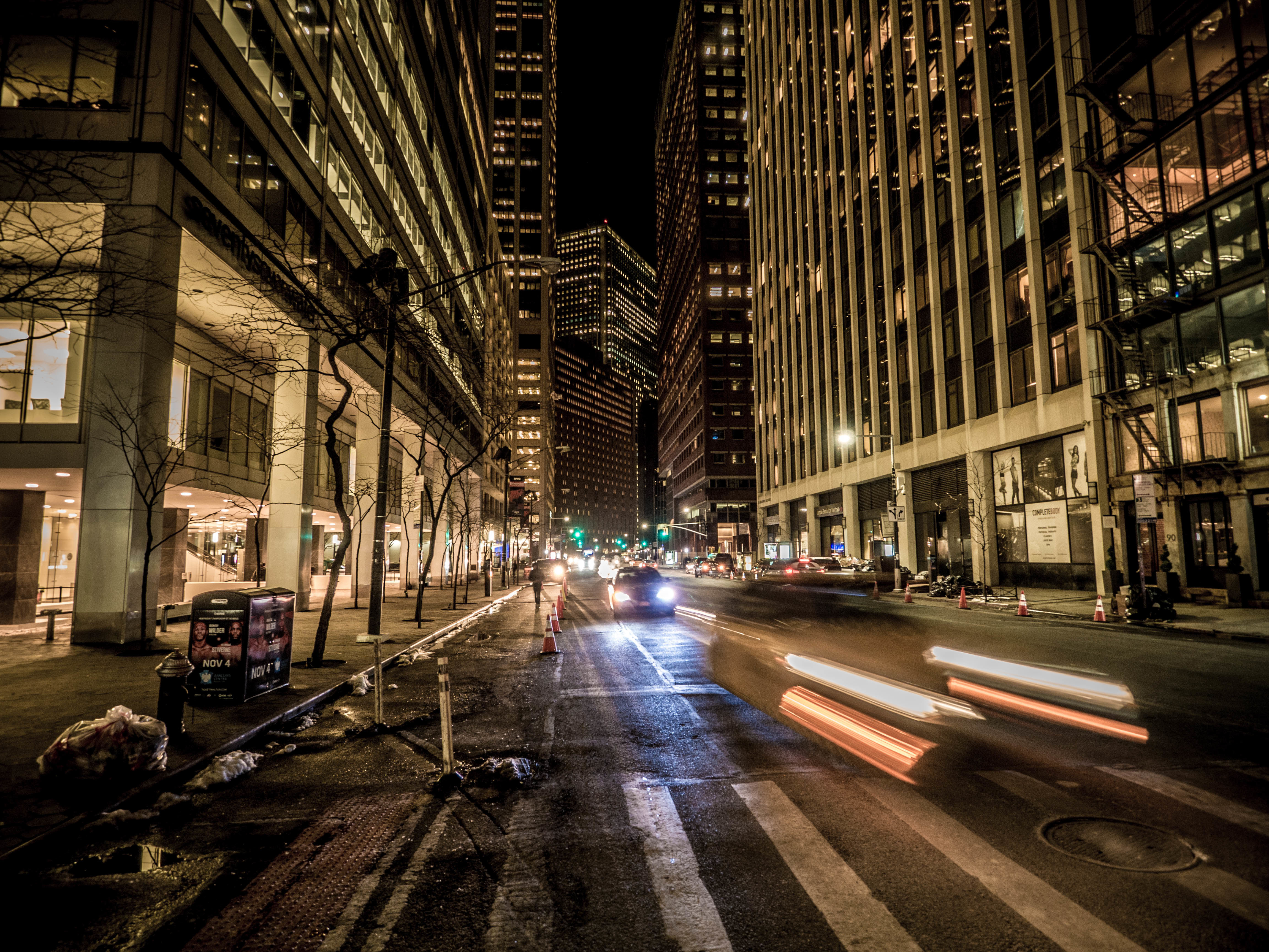 Wall Street by night