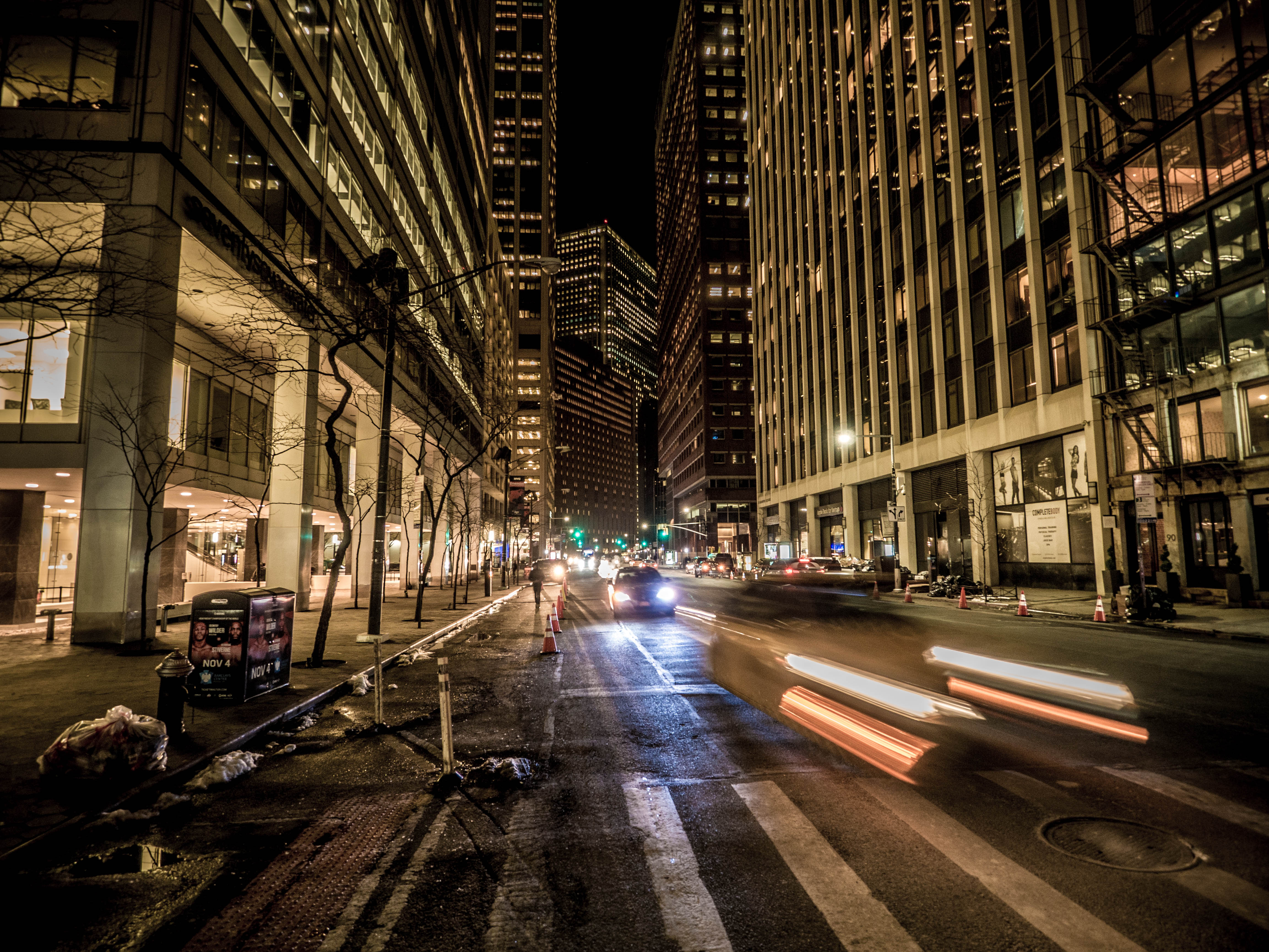 Wall Street by night Wall Street by night