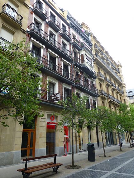 Rue piétonne à Donostia