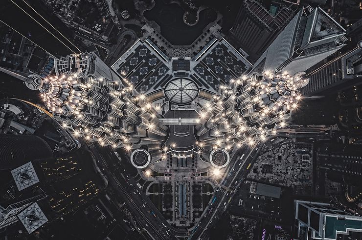 Structure extraterrestre, Petronas Towers, Kuala Lumpur, Malaisie