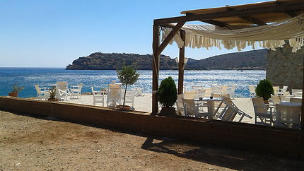 Crète, vue de la plage de Plaka