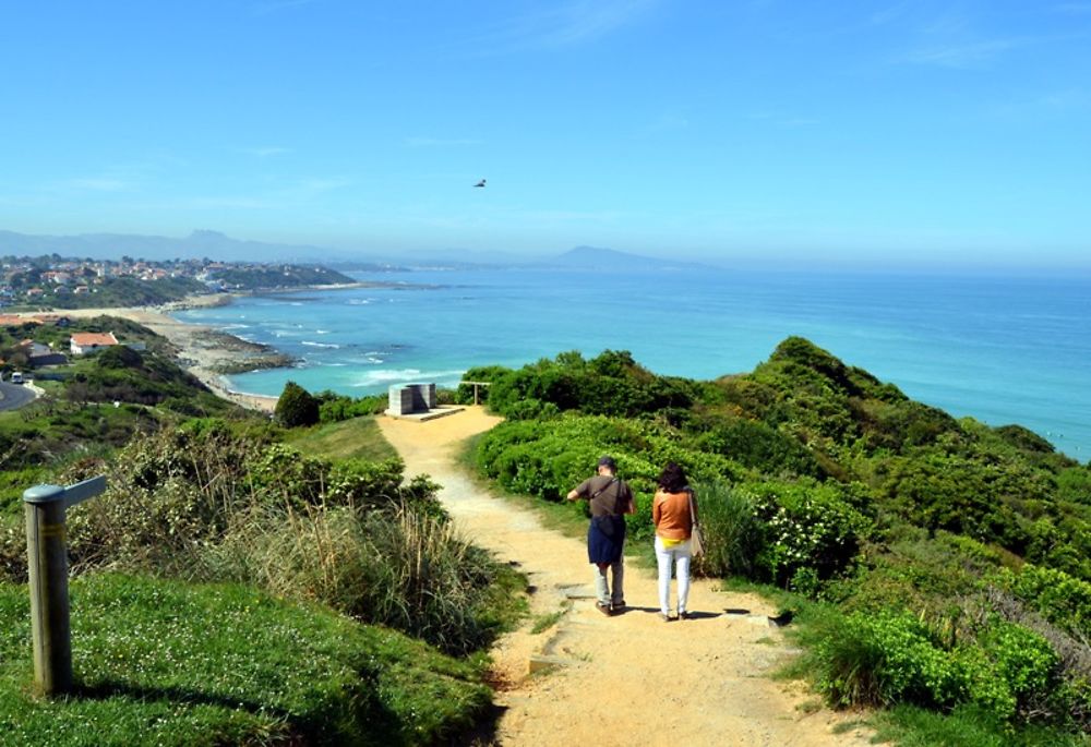 Bidart randonnée sur le sentier du littoral