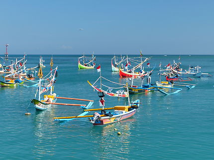 Bateaux de pêcheurs à Jimbaran