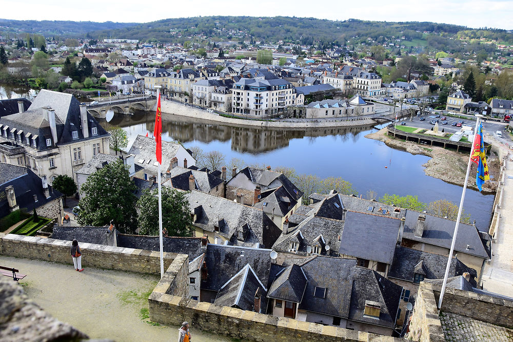 Terrasson-Lavilledieu vu d'en haut