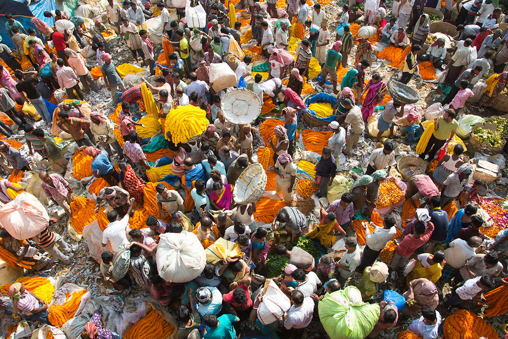 Marché aux fleurs Kolkata