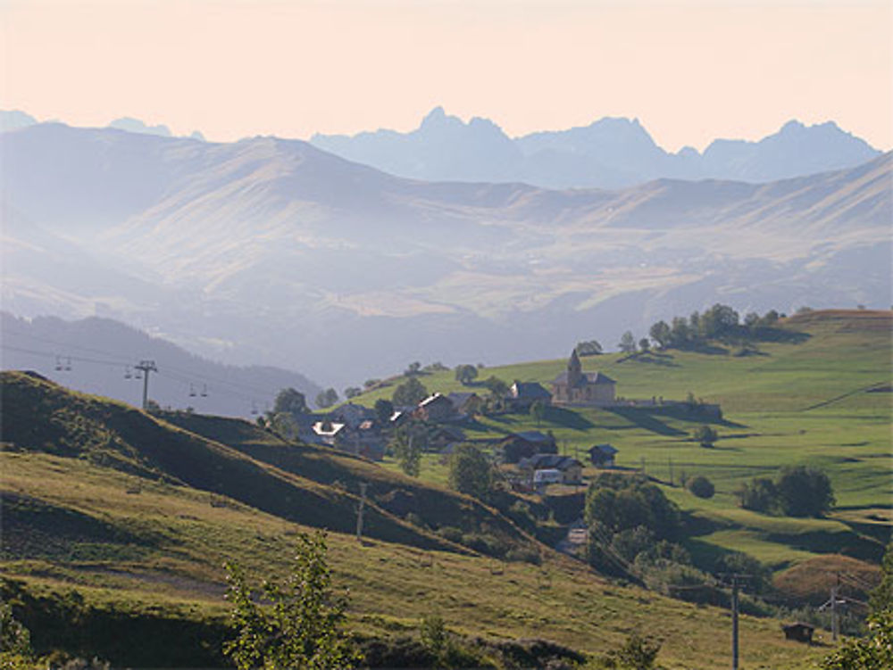 Village d'Albiez un soir en été...