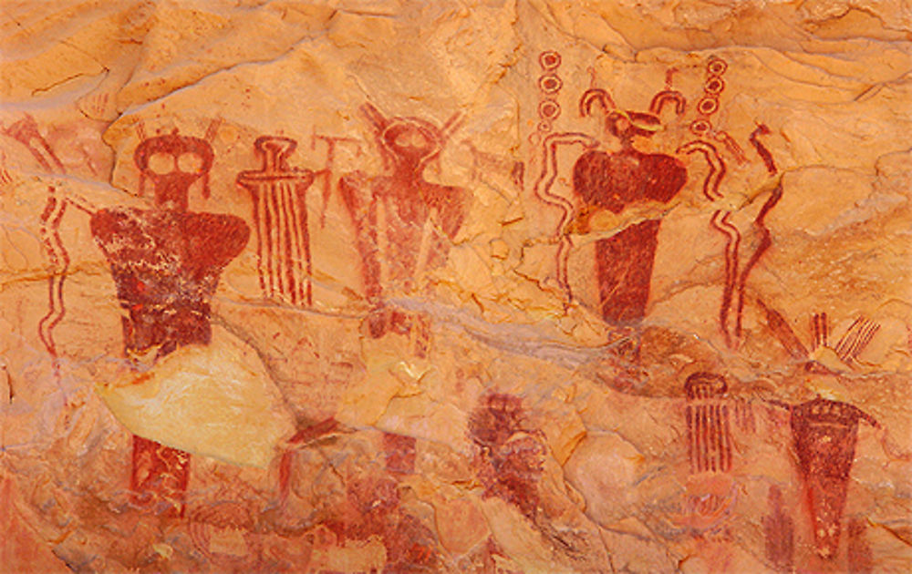 Pictographes indiens à Sego Canyon