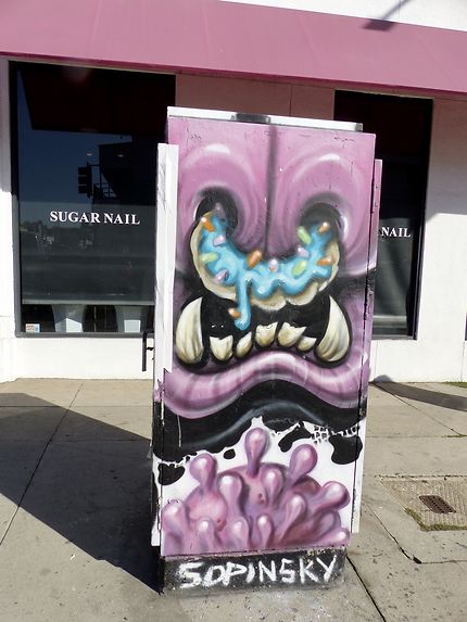 Street art à Melrose Avenue 