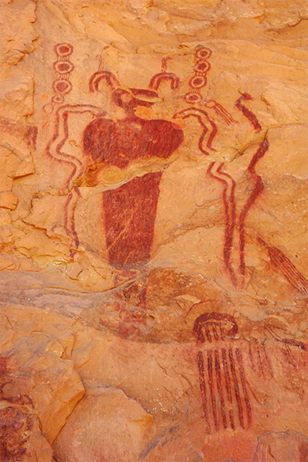 Pictographes indiens à Sego Canyon