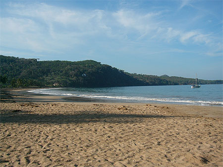 Plage de Chacala, côté sud de la baie Plage de Chacala, côté sud de la baie