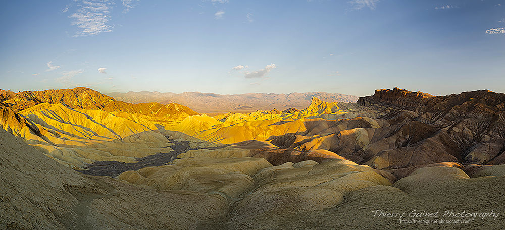 Lever de soleil sur Zabriskie Point