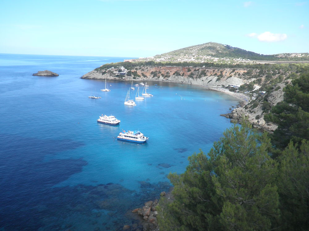 Cala d'Hort depuis la falaise