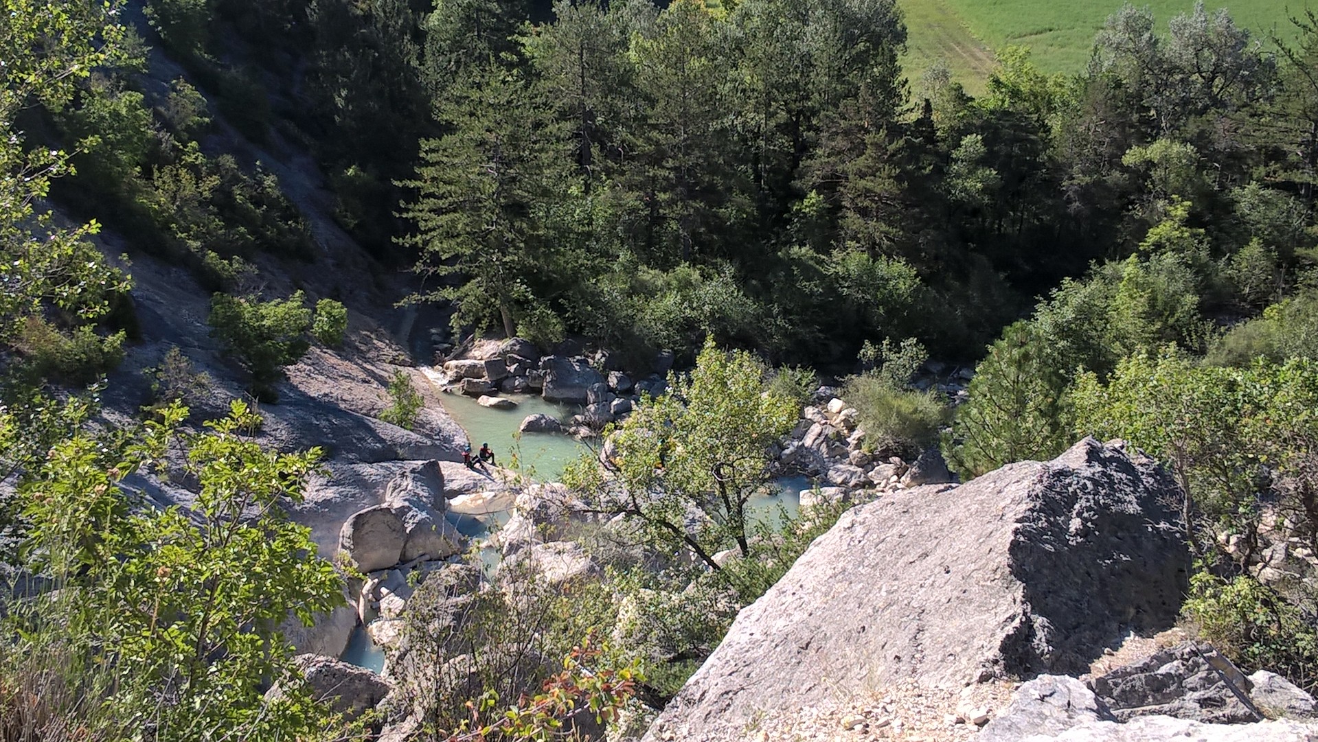 Les chutes près de la via ferata Les chutes près de la via ferata