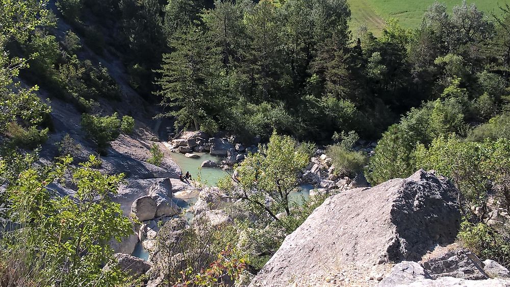 Les chutes près de la via ferata