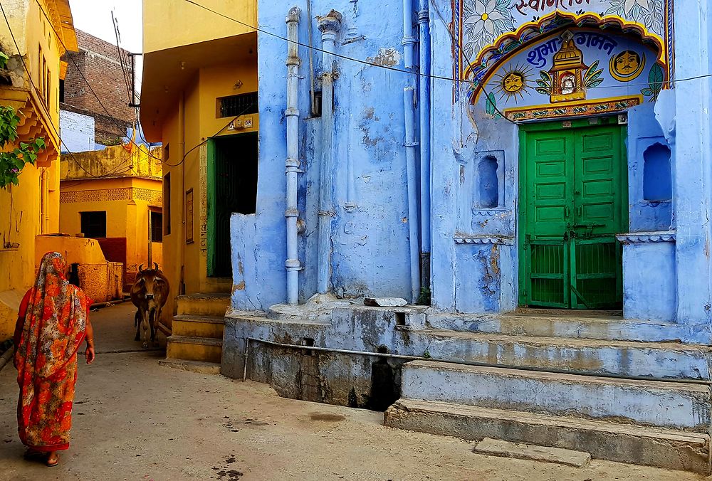 Scène de vie à Bundi, Rajasthan