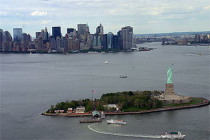 La Statue de la liberté et Manhattan