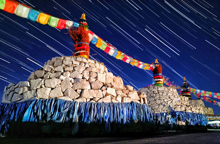 Trainée d'étoiles à Mingantu, Mongolie
