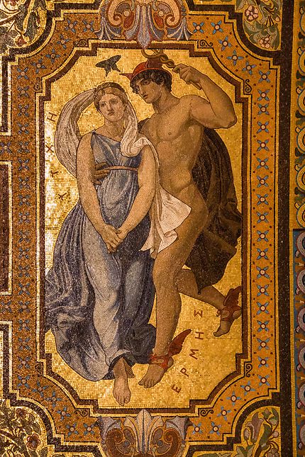 Les amoureux, mosaïque de l'Opéra