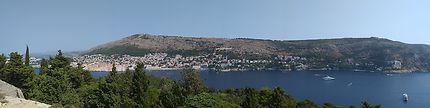 Dubrovnik vu depuis l'île de Lokrum