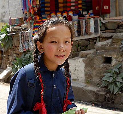 Tibetan schoolgirl