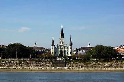 River front "la cathédrale Saint louis"