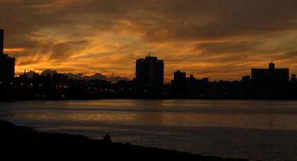 Coucher de soleil à Malecón