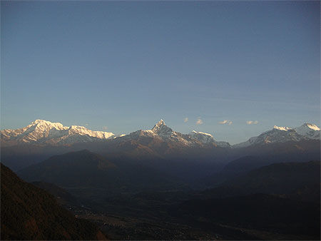 L'Annapurna vue depuis Sarangkot