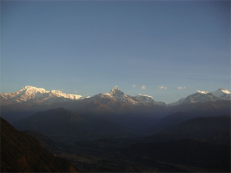 L'Annapurna vue depuis Sarangkot L'Annapurna vue depuis Sarangkot