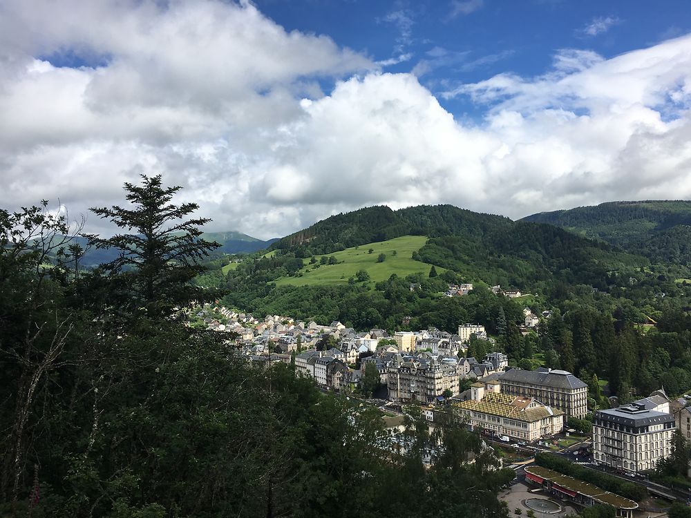 Vue sur la Bourboule depuis les hauteurs