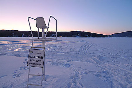 Lac gelé Mont Tremblant