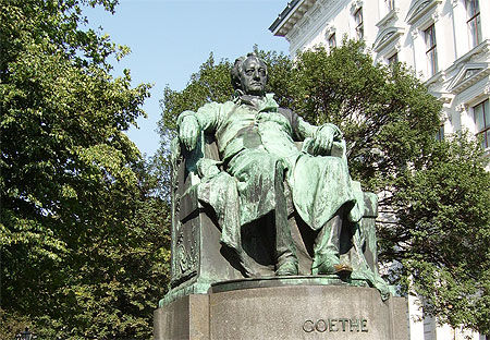 Goethe en habit vert