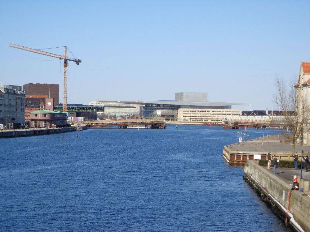 Vue sur l'opéra de Copenhague