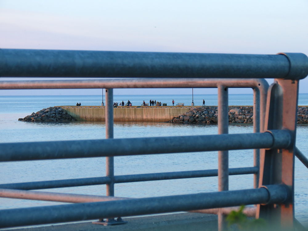 Promenade et le quai à Ste-Flavie