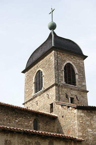 Clocher de l'église de Pérouges (Ain)