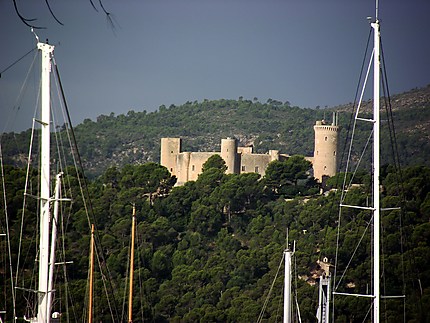 Château de Bellver vu du port