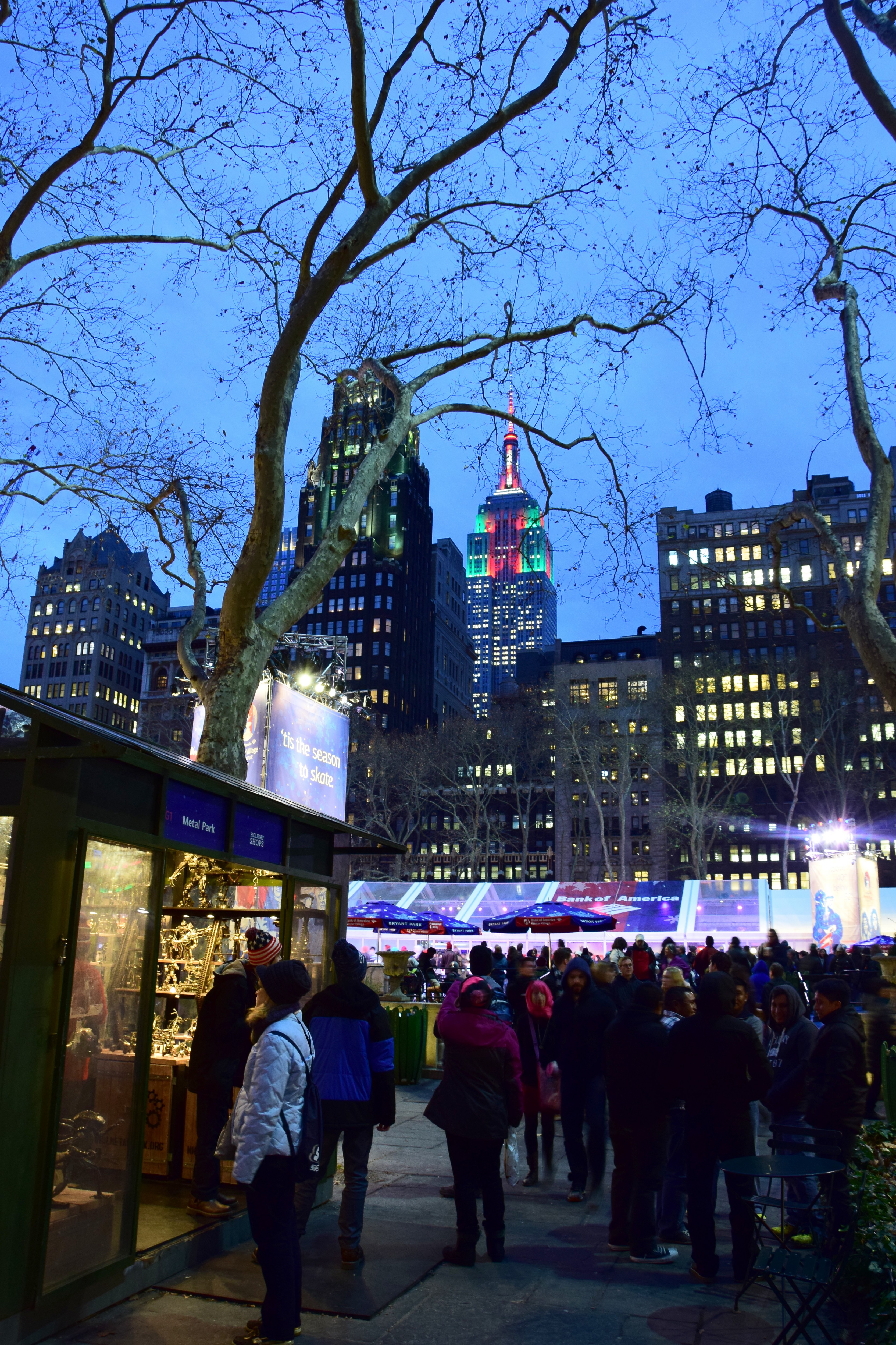 Le marché de Noël de Bryant Park Le marché de Noël de Bryant Park