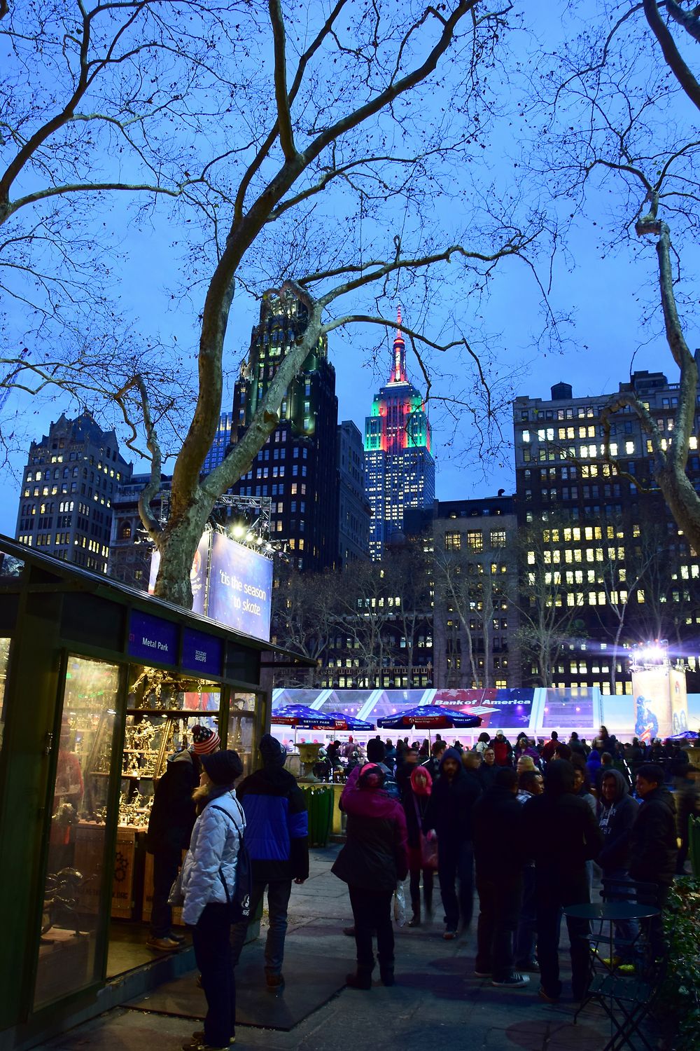 Le marché de Noël de Bryant Park