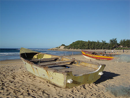 Bateaux sur la plage