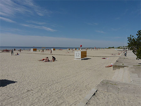 La plage de Pärnu La plage de Pärnu