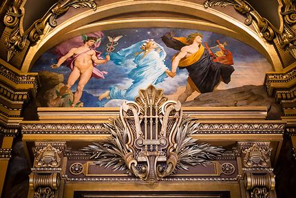Grand Foyer de l'Opéra, lyre et peinture