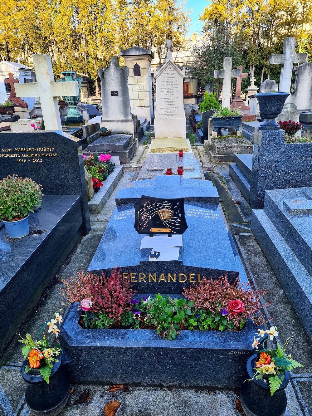 Tombe de Fernandel dans le 16ème 