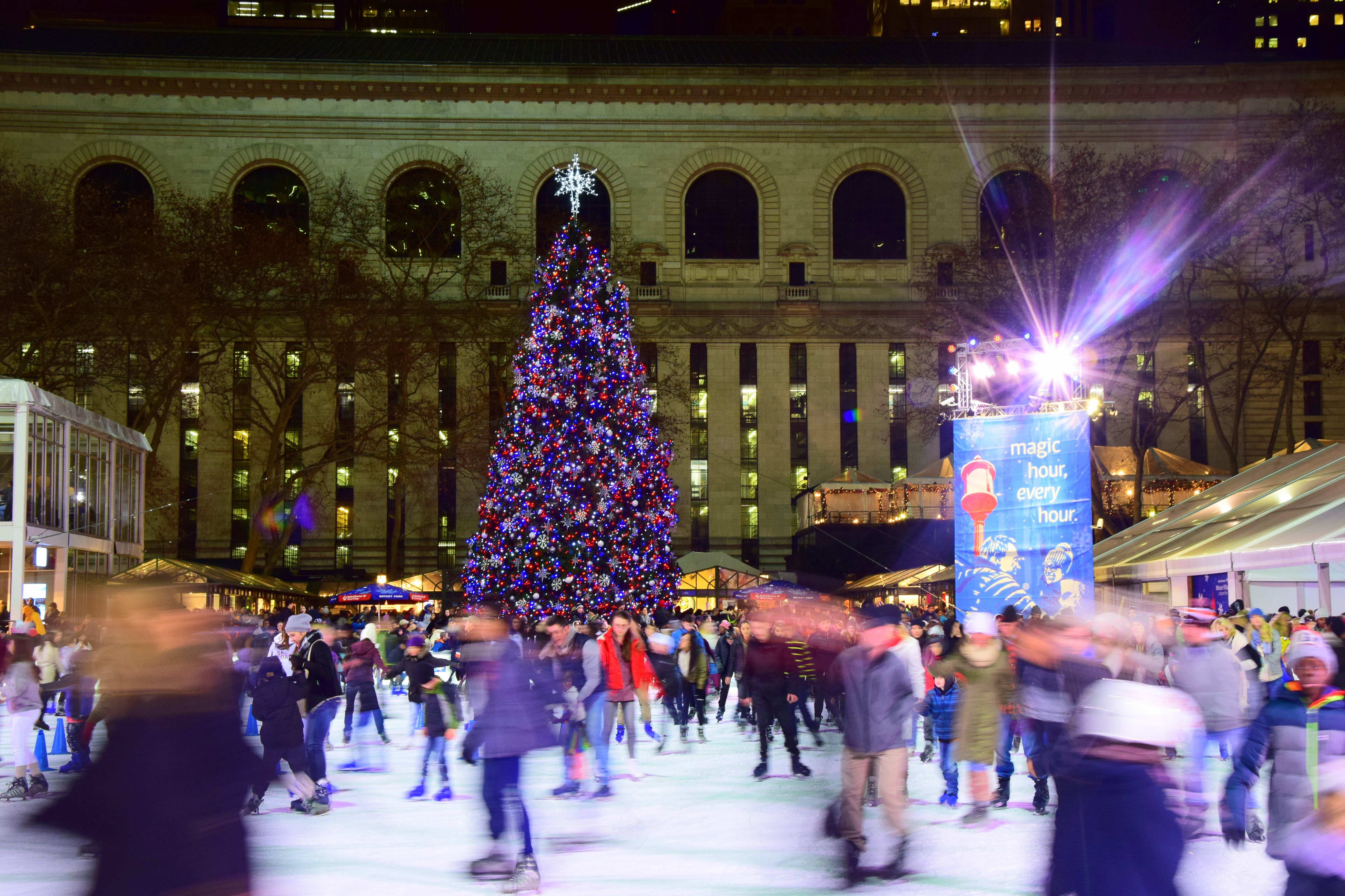 Le sapin de Noël de Bryant Park Le sapin de Noël de Bryant Park