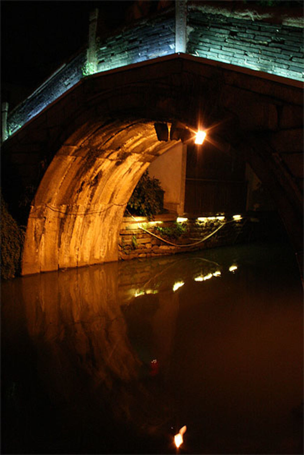 Pont éclairé à Yangzhou